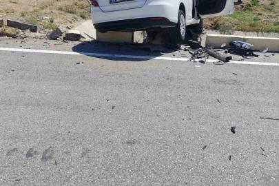 Isparta’da trafik kazası ucuz atlatıldı