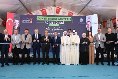 Kahramanmaraş Güneş Enerji Santrali hizmete açıldı