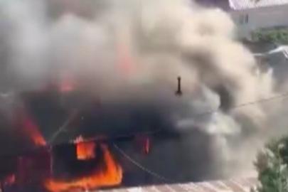 Kahramanmaraş’ta ev yangını