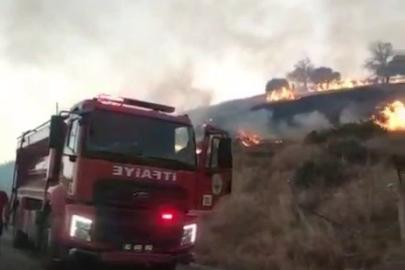 Kahta’da anız yangını köye kadar ulaştı