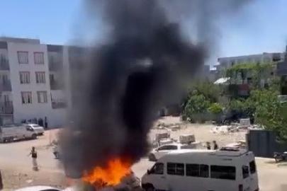 Kahta’da çöp yangını korkuttu