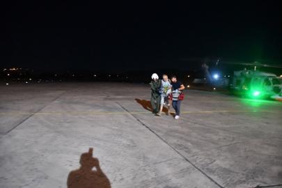 Kalp krizi geçiren vatandaş Deniz Kuvvetleri Komutanlığı helikopteriyle hastanesine sevk edildi