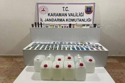 Karaman’da uyuşturucu ve etil alkol ele geçirildi: Aranan 8 kişi tutuklandı