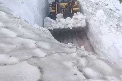 Kars’ta temmuz ortasında 3 metre kar