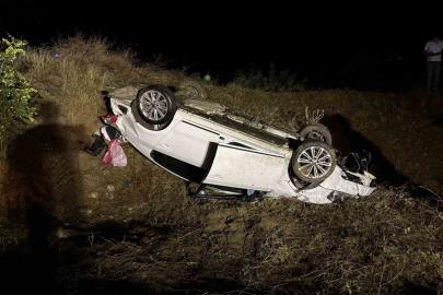 Kastamonu’da otomobil şarampole yuvarlandı: 1 yaralı