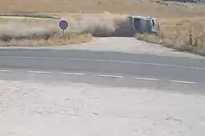 Kaza anının güvenlik kamerası görüntüleri görenleri dehşete düşürdü