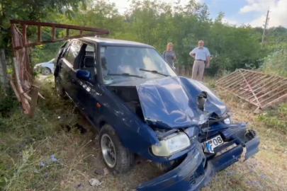 Kaza yapan sürücü aracını bırakıp uyumaya gitti