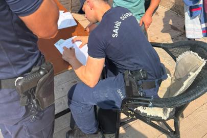 Kılıç balığını alıp sahile çıkaran şahsa idari para cezası