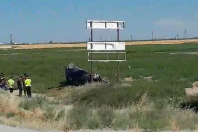 Kontrolden çıkan otomobil takla attı: 1 yaralı