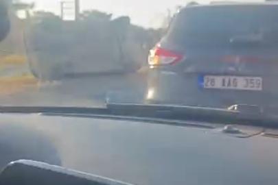 Kontrolden çıkan otomobil takla attı