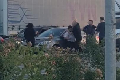 Konya’da trafikte yumruklu kavga