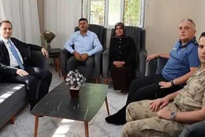 Kurtalan Kaymakamı Başara şehit aileleriyle görüştü