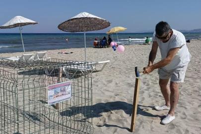 Kuşadası’nda caretta carettalardan umutlandıran yuva