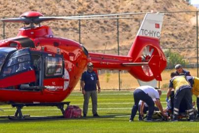 Malatya’da kalp krizi geçiren hasta hava ambulansıyla hastaneye sevk edildi
