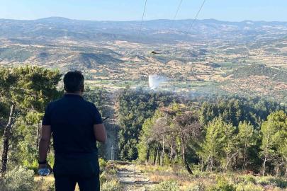 Manisa’da yangında 1.5 hektarlık kızılçam ormanı zarar gördü