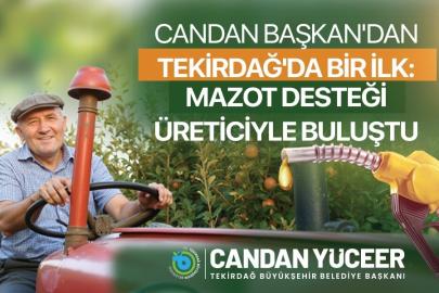 Mazot desteği üreticiyle buluştu