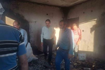 MESOB Başkanı Şevket Keskin’den yangınzede esnafa ziyaret