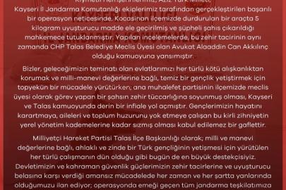 MHP’den uyuşturucuyla yakalanan CHP’li meclis üyesine tepki