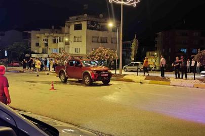Motosikletle yaya geçidinden geçeyim derken hastanelik oldular