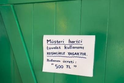 Muğla Akyaka bu defa fahiş WC ücreti ile gündeme geldi