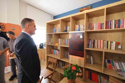 Muğla Valisi Akbıyık, Ula’da Kitap Kafe’nin açılışını yaptı
