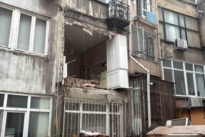 Nişantaşı’nda binanın duvarı çöktü: Mahalleli deprem oldu zannetti
