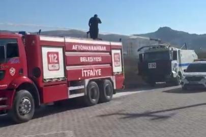 Otluk alandaki yangın TOMA’ların da müdahalesiyle söndürüldü