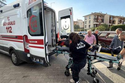 Otomobile çarpmamak için manevra yapınca bisikletten düştü