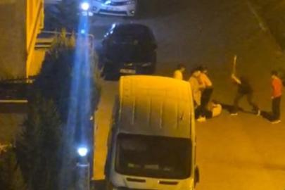 Pendik’te yabancı uyruklu şahıslar arasında kavga kamerada