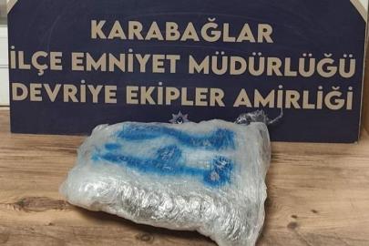 Polisten kaçan motosikletliden 1 kilo 200 gram uyuşturucu çıktı