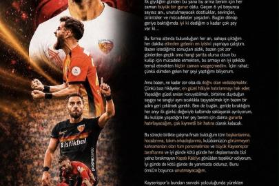 Ramazan Civelek Kayserispor’dan ayrıldı
