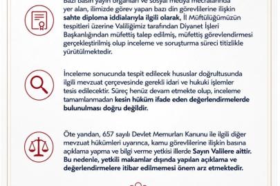 Sakarya Valiliğinden sahte imam iddialarına ilişkin açıklama