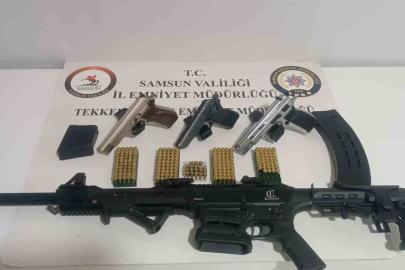Samsun’da ruhsatsız silah operasyonu
