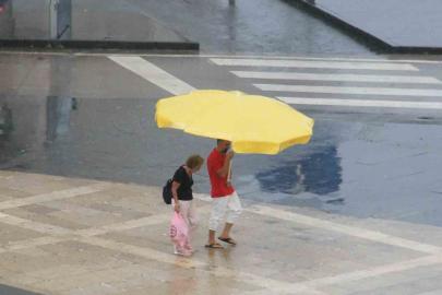 Samsun’da sağanak yağış manzaraları