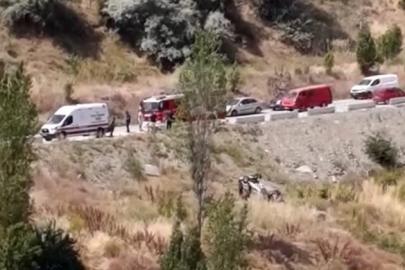 Şarampole yuvarlanan otomobilin sürücüsü yaralandı