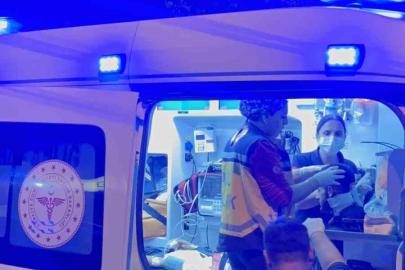 Semt pazarı yolunda kaza: İki kardeş yaralandı
