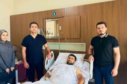 Siirt’te beton mikserine kaptırılan bacak başarılı ameliyatla kurtarıldı