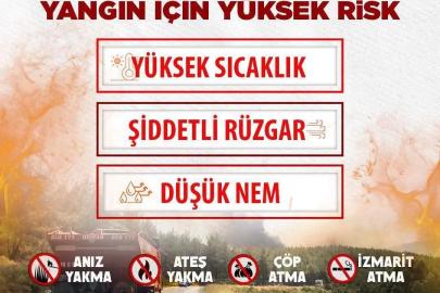 Sinop’ta iki ilçeye yüksek yangın riski uyarısı