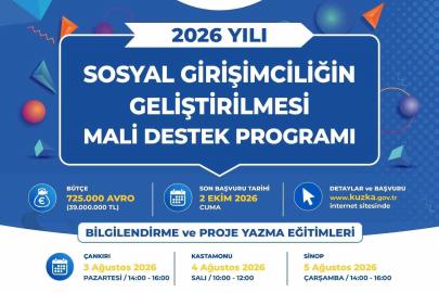 Sosyal girişimcilik programı için bilgilendirme ve eğitim toplantıları başlıyor