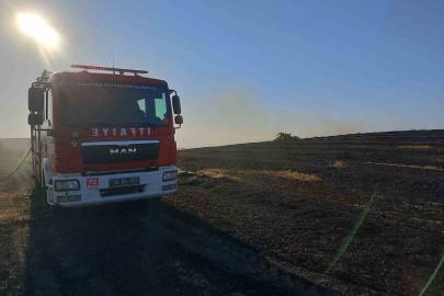 Susurluk’taki arazi yangını ekiplerin ortak müdahalesiyle söndürüldü
