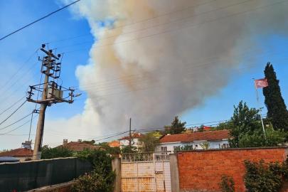 Susurluk’taki orman yangınına havadan ve karadan yoğun müdahale