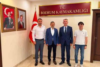 Uçak’tan Bodrum Kaymakamı Sırmalı ve İlçe Milli Eğitim Müdürü’ne ziyaret