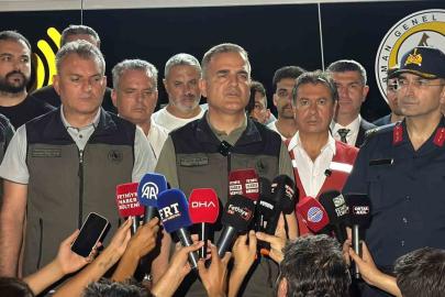 Vali Akbıyık: "Orman yangını için 417 personel ve 126 araçla mücadelemiz sürüyor"