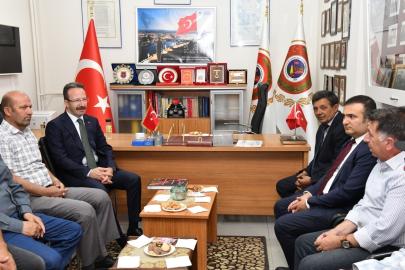 Vali Yamlı, şehit ve gazi aileleri derneğini ziyaret etti