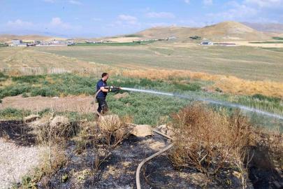 Van’da anız yangını