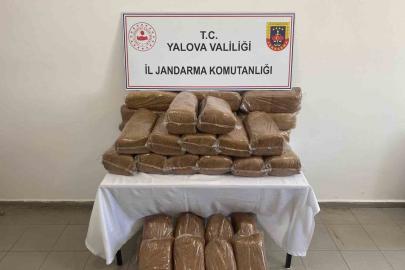 Yalova’da 160 kilo kaçak tütün ele geçirildi