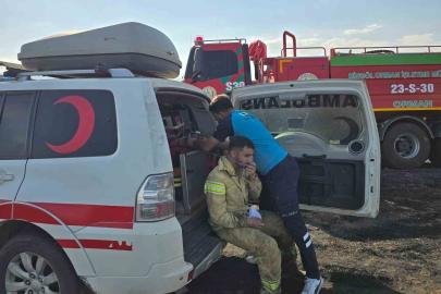 Yangına müdahale eden 4 personel dumandan etkilendi