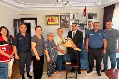 Yeni kaymakamın ilk durağı şehit evi oldu
