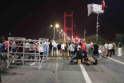 15 Temmuz Şehitler Köprüsü "Asırlık Gece" Belgesel çekimleri kapsamında trafiğe kapatıldı