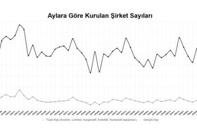 2026’nın ilk 7 ayında kurulan şirket sayısı yüzde 7,4 arttı